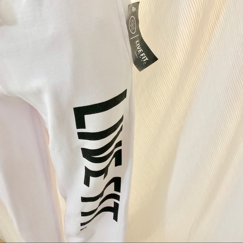 LIVE FIT white joggers - Picture 2 of 2
